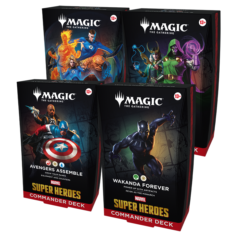 Magic the Gathering: Marvel Super Heroes: Commander Decks (Case of Four)