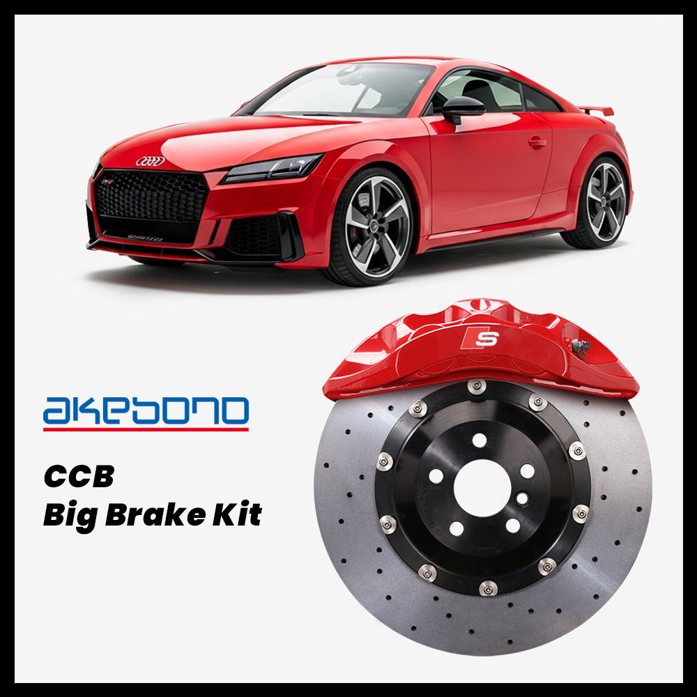 Audi TT / TTS / TT RS (8S) Akebono OEM Audi S 6-Piston (8N) Caliper with 380mm CCB carbon ceramic brake rotor