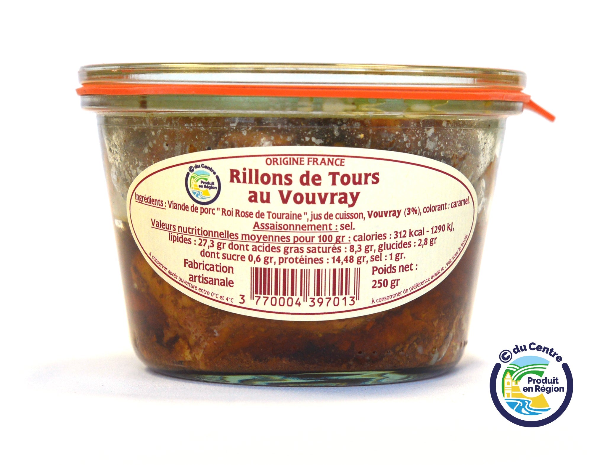 Rillons de Tours au Vouvray 250 g