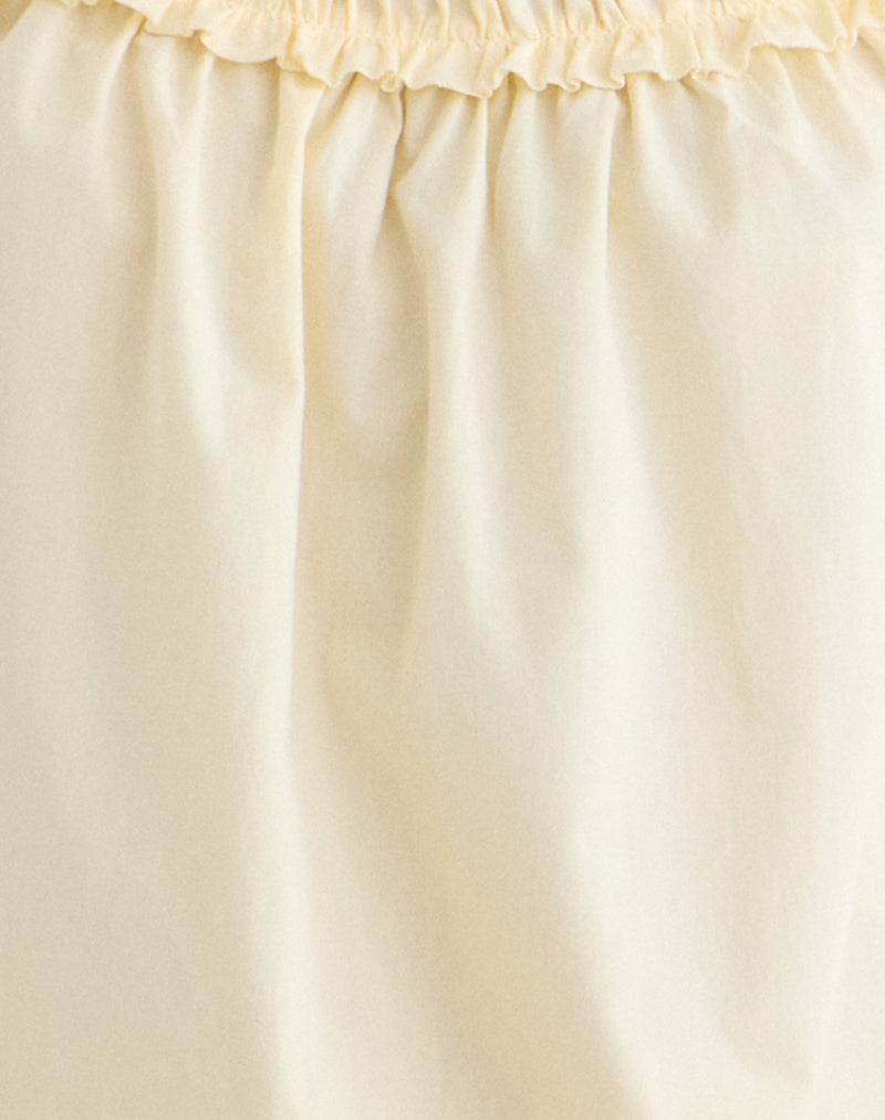 Shasta Mini Dress in Poplin Buttermilk