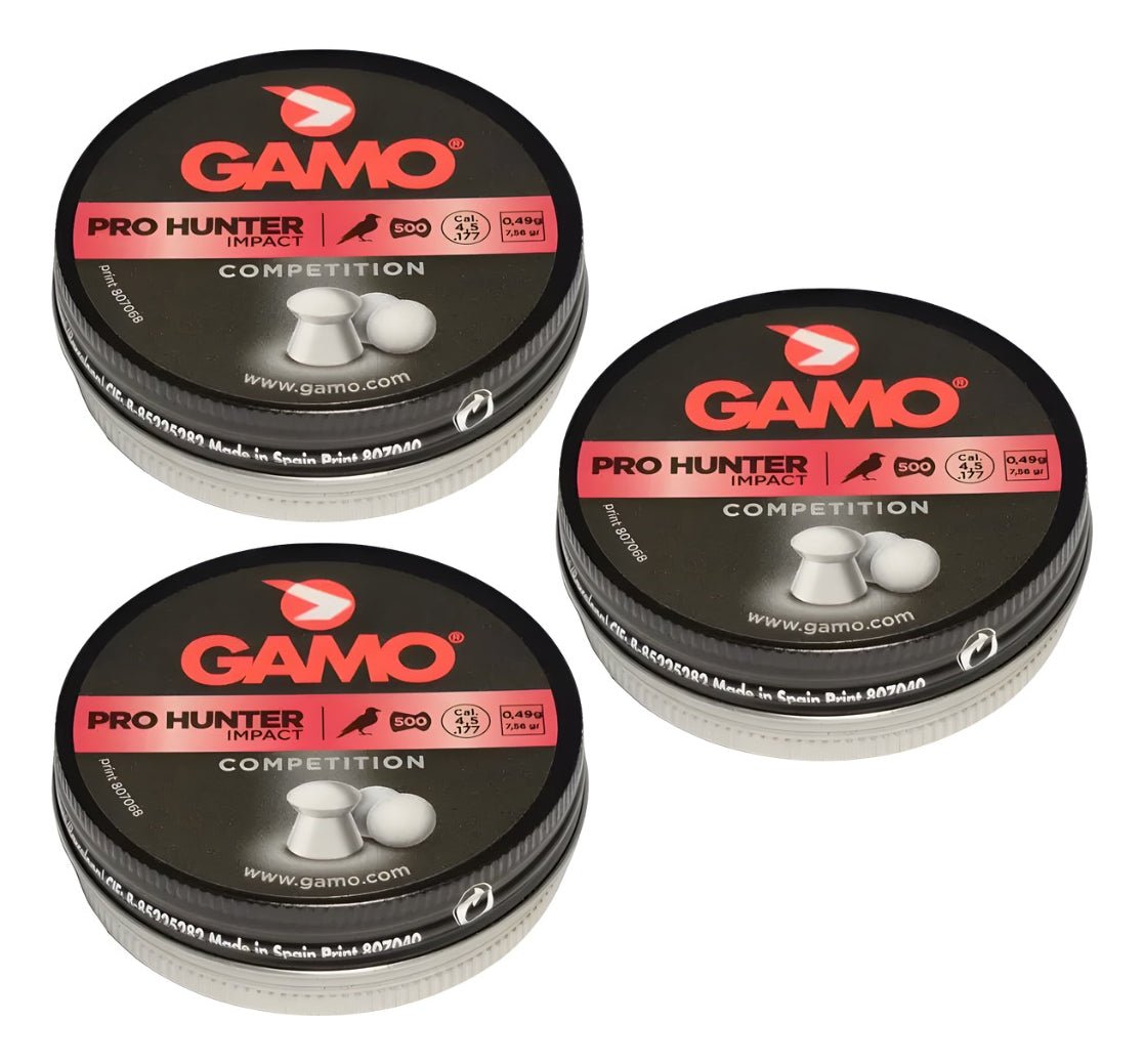 Diabolos Gamo Pro Hunter Metal Cal. 4.5 Mm 500 Pza 3 Pack