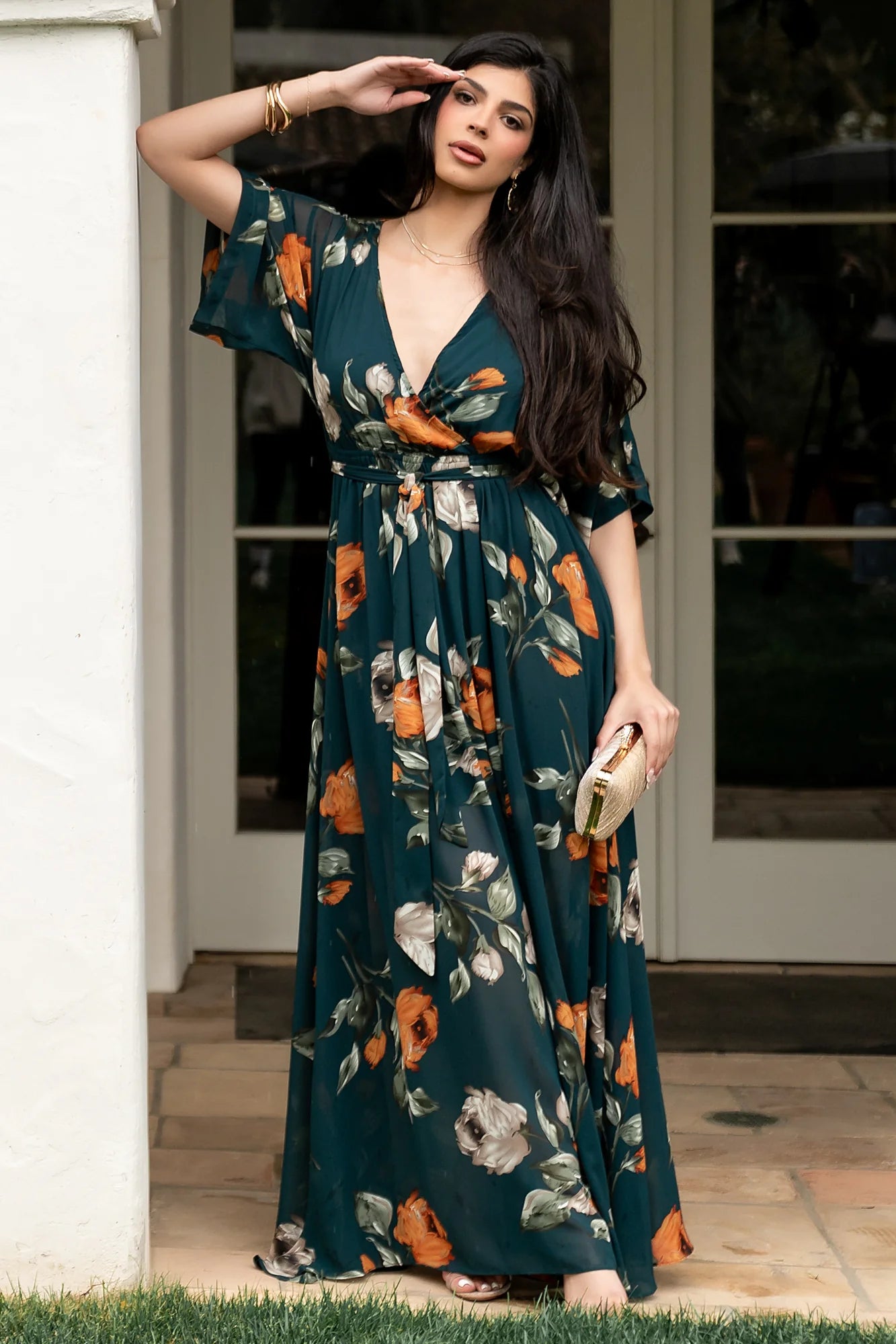 Kia Kimono Maxi Dress