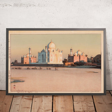 A framed image of