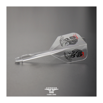 Dart Flights CONDOR AXE Bullfighter Clear Small