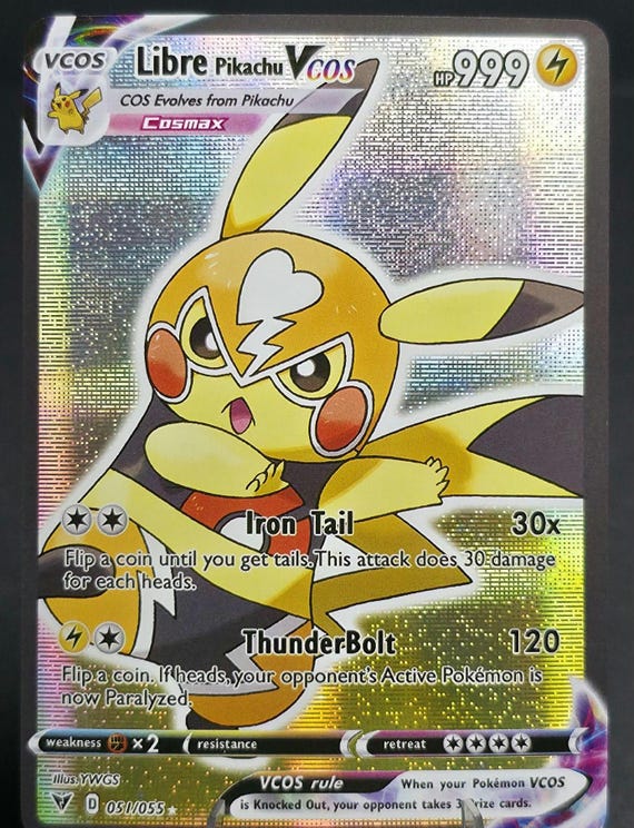 Proxy Fan-Made Pikachu Cosplay Pokémon Cards, unofficial fan-art custom  made trading cards, Mew, Mewtwo, Charizard, TCG