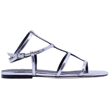 Sandalo basso The Seller PE901 specchiato argento