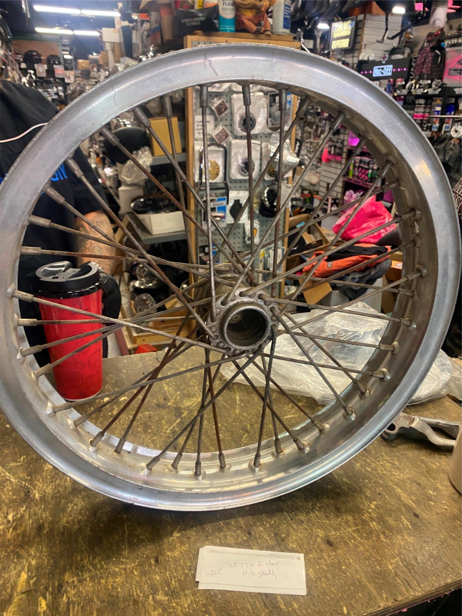 18” Spool Wheel 40 Spoke Flat Track Harley Xr750 Front Rim Aluminum Chopper -60