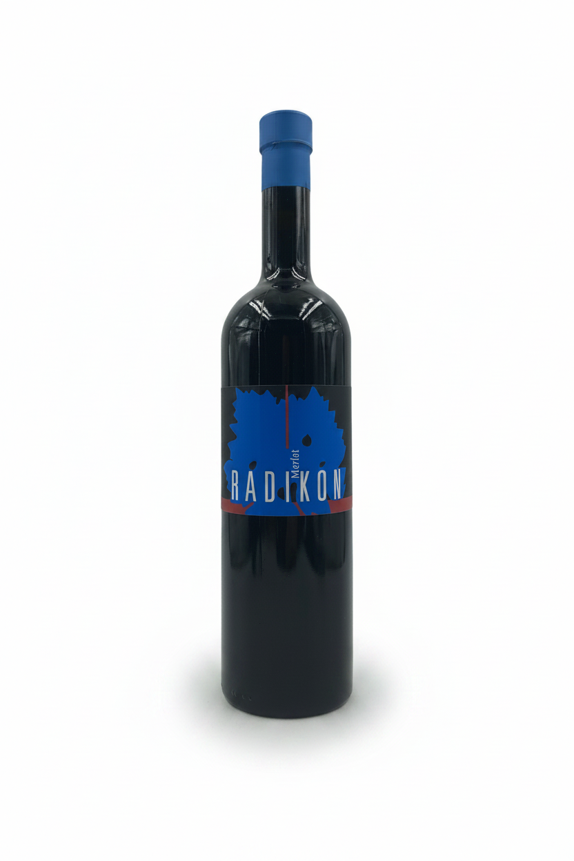 Radikon - Merlot 2003 - sfondo bianco con ombra