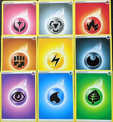 90 Basic Energy Cards | Vivid Voltage Pokemon TCG - 10 of EACH TYPE