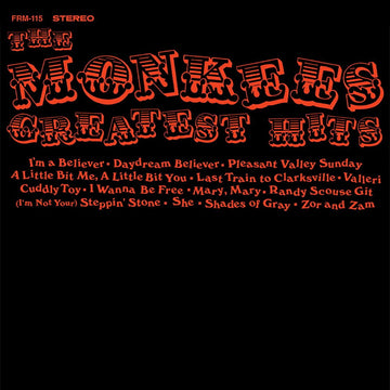 The Monkees - Greatest Hits - 180 Gram Orange Audiophile Vinyl / Limited Anniversary Edition [Audio Vinyl] Audio CD/Vinyl Friday Music