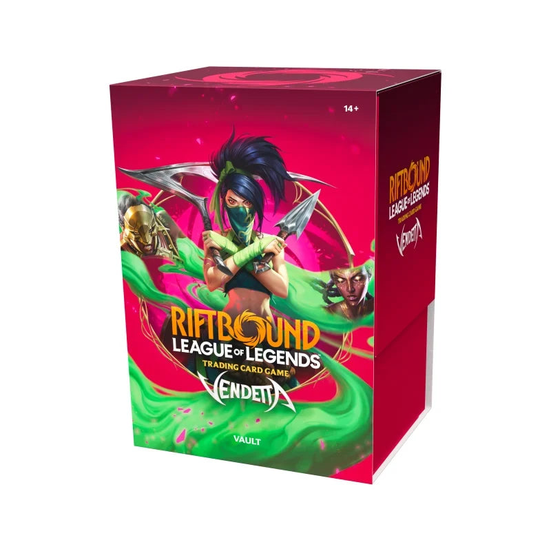 Riftbound League of Legends TCG Vendetta Vault Bundle in englischer Sprache mit exklusiven Sammlerinhalten und hochwertigem Zubehör für das League of Legends Trading Card Game
